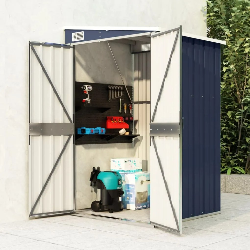 vidaXL Abrigo suspenso para jardim 118x100x178 cm aço antracite