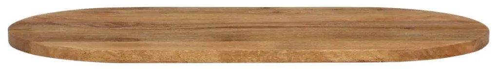 Tampo de mesa oval 110x50x3,8 cm madeira de mangueira maciça