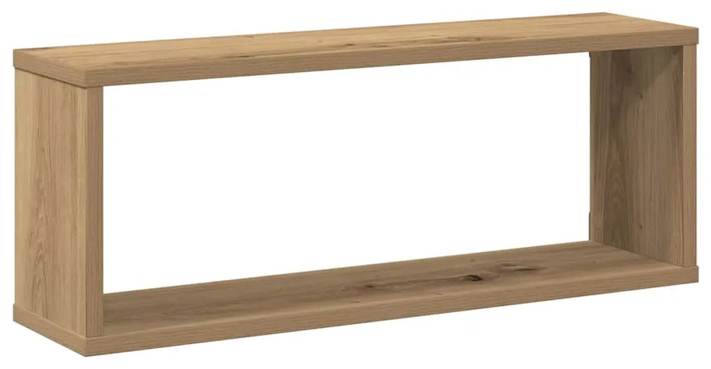 Prateleiras parede cubo 4 pcs deriv. madeira carvalho artisiano