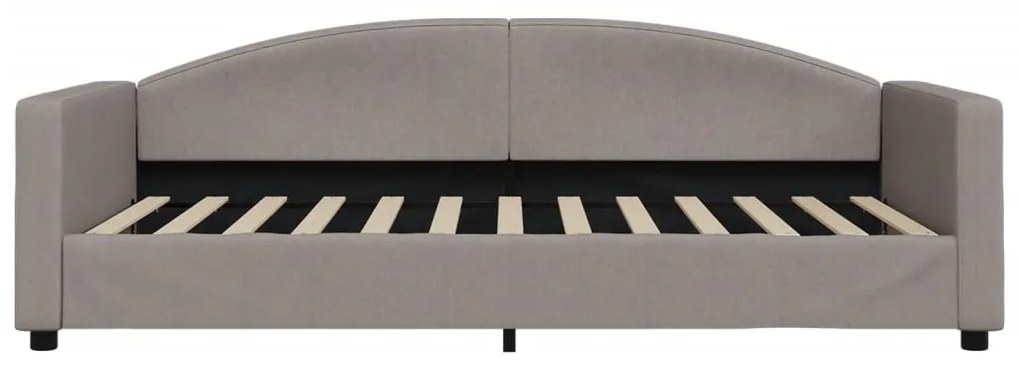 Sofá-cama c/ gavetão/gavetas 100x200cm tecido cinza-acastanhado