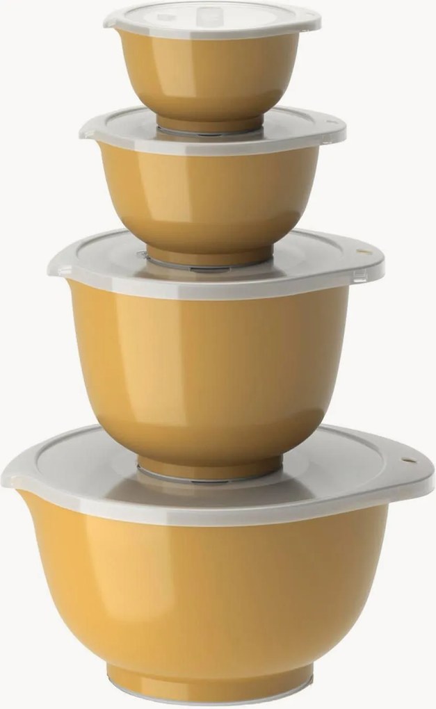 Taças de mistura com tampas Margrethe, conjunto de 4