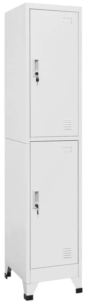 244473 vidaXL Cacifo com 2 compartimentos 38x45x180 cm