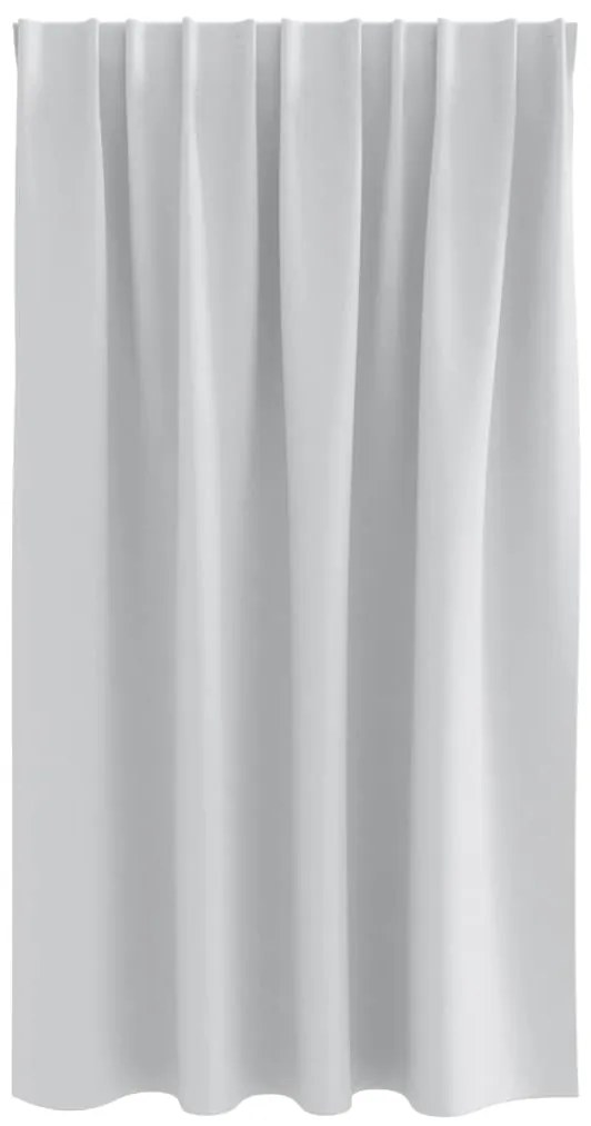 Cortinas com cortinas 2 pcs Cinza Claro 140 x 140 cm Poliéster