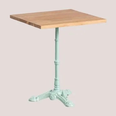 Square Acacia Wood Vienna Bar Table ↔︎ 60 Cm & Ilha Paraíso Verde - Sklum