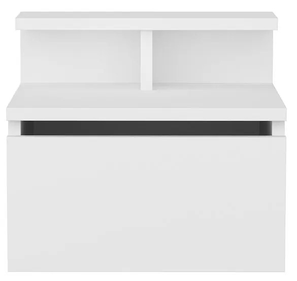 Mesa de Cabeceira Alice - Branca - 39,8 cm x 31,9 cm x 35 cm