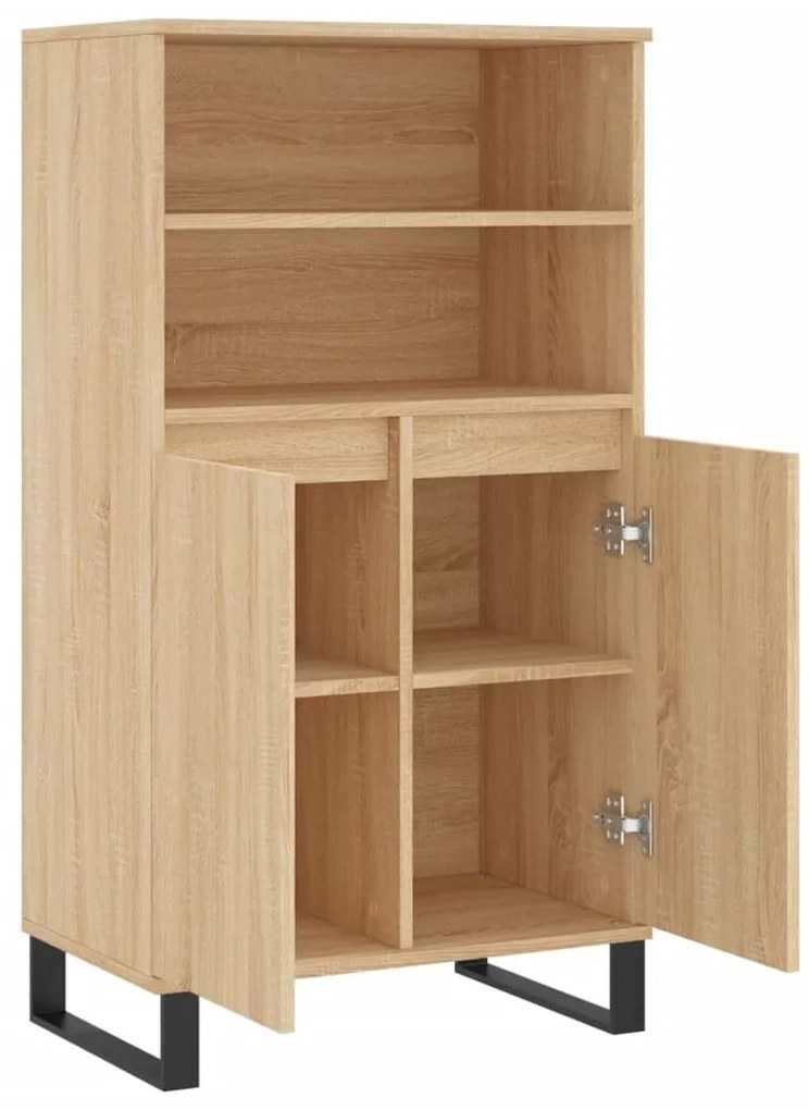 Aparador alto 60x36x110 cm derivados de madeira carvalho sonoma