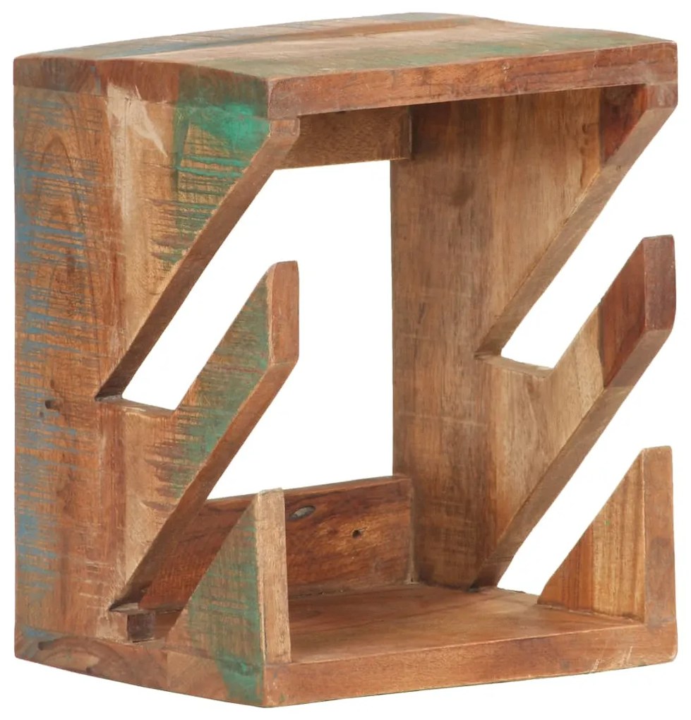 vidaXL Suporte parede p/ skates 25x20x30 cm madeira recuperada maciça