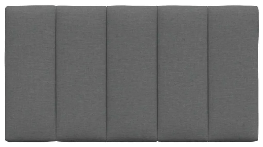 Almofadão de cabeceira 80 cm tecido cinzento-escuro