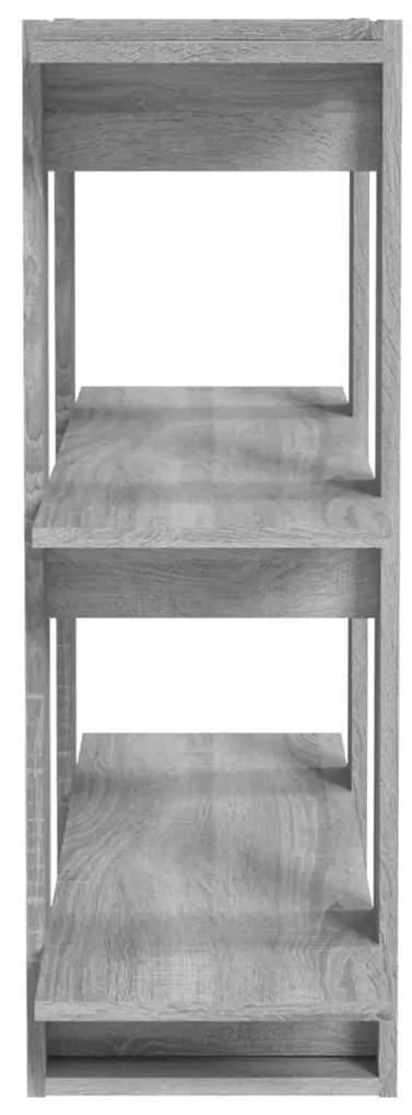 Estante/divisória 80x30x87 cm cor sonoma cinza