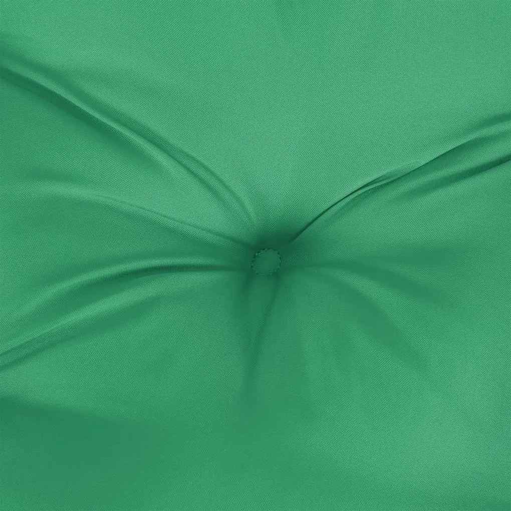 Almofadões para móveis de paletes 2 pcs tecido oxford verde