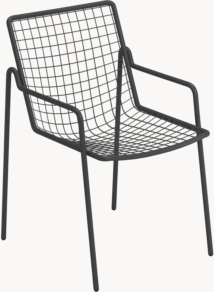 Cadeira de jardim empilhável com braços Rio R50