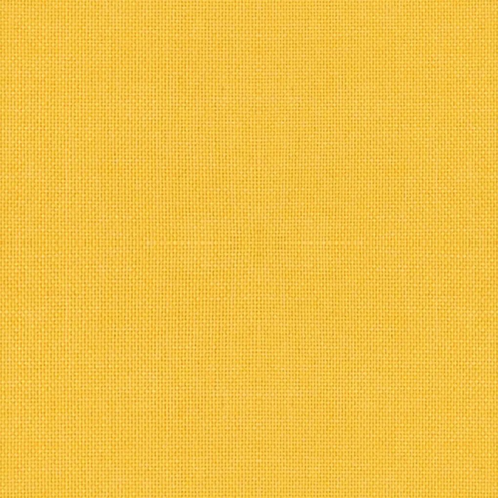 Cadeira de escritório giratória tecido amarelo-claro
