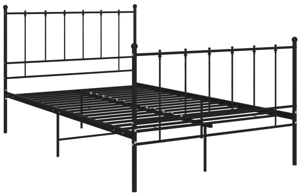 Estrutura de cama 120x200 cm metal preto