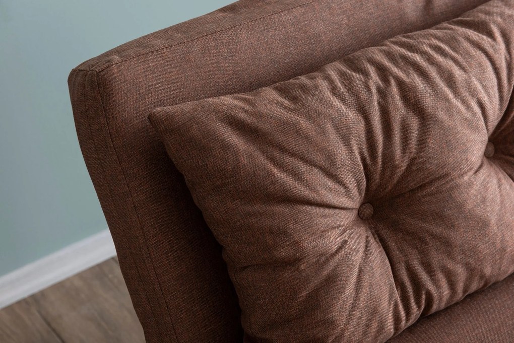 Sofá-Cama 2 Lugares Sando – Castanho Claro – 175 cm x 133 cm