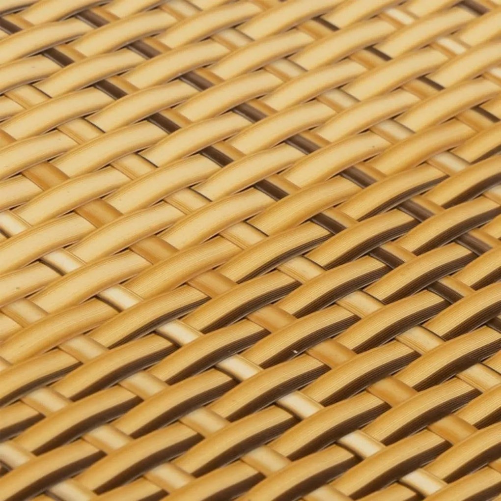 Tela de varanda 400x80 cm vime PE castanho-claro