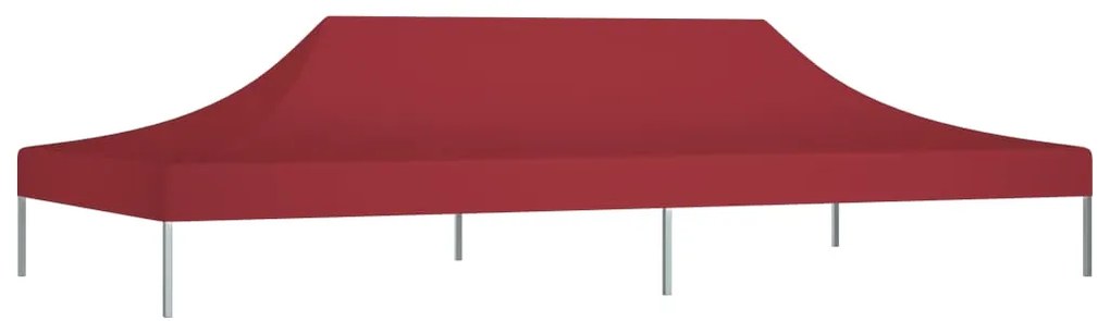 Teto para tenda de festas 6x3 m 270 g/m² bordô