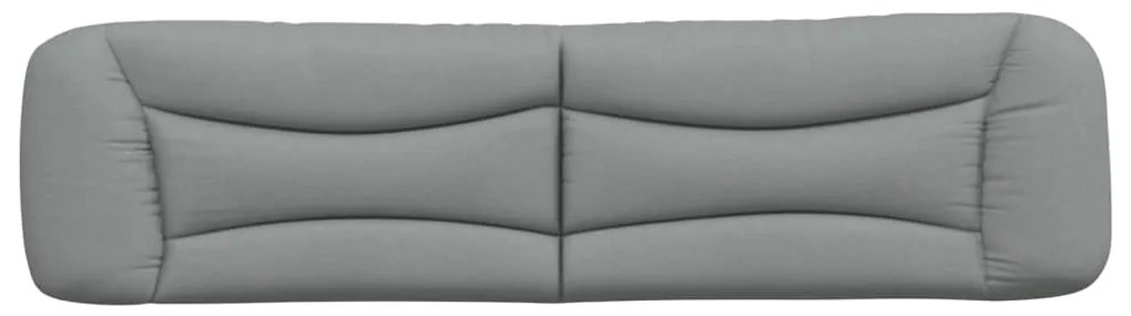 Almofadão de cabeceira 200 cm tecido cinzento-claro
