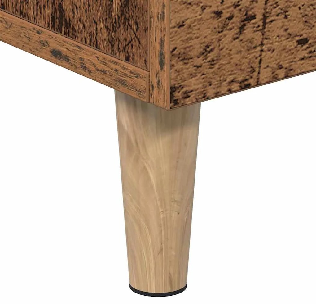 Estante para TV vidaXL Madeira Velha 150x30x50 cm Madeira de Engenhari