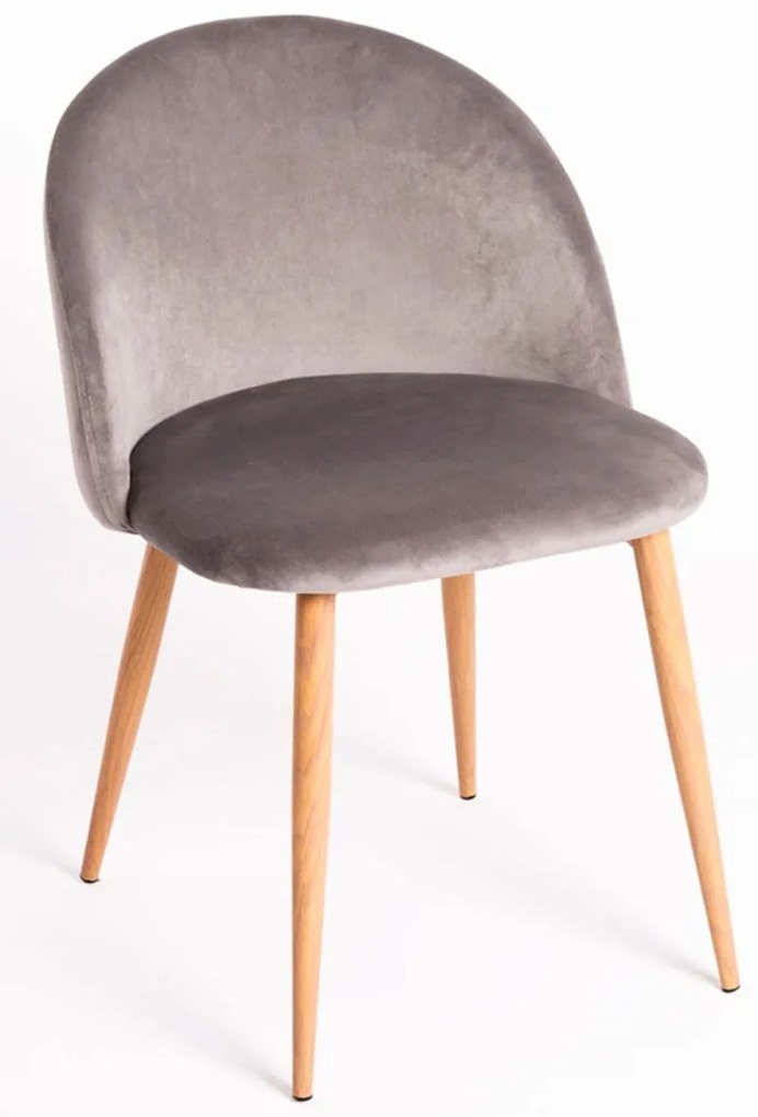 Pack 4 Cadeiras Vint Veludo - Cinza