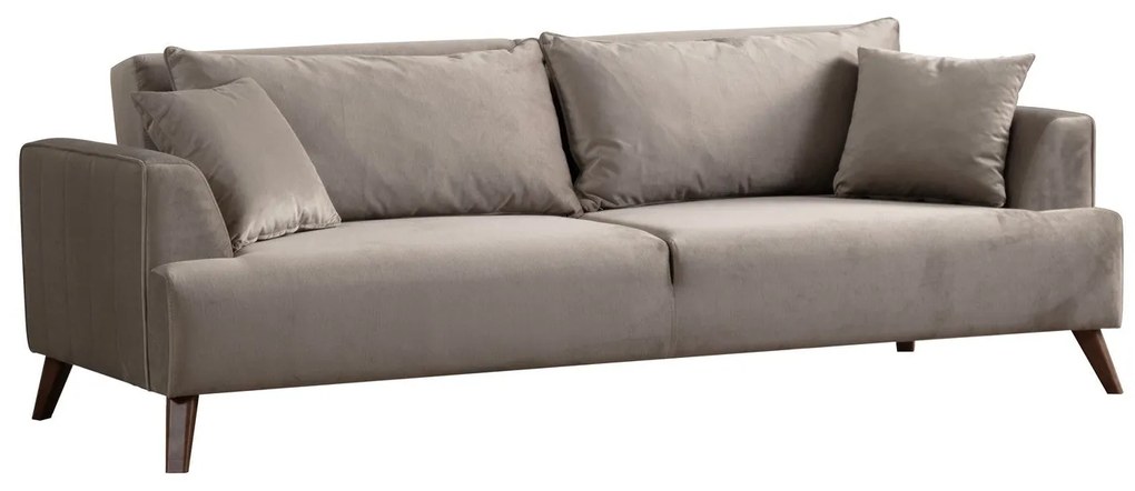 **** Sofá de 3 Lugares Buhara – Cinzento Claro – 100x78x220 cm
**