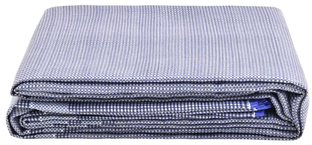 vidaXL Tapete de campismo para tenda 550x250 cm azul