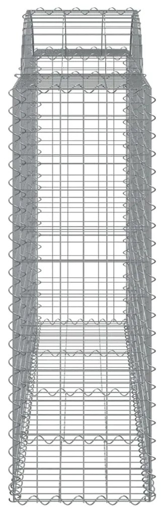 Cestos gabião arqueados 6pcs 200x50x120/140cm ferro galvanizado
