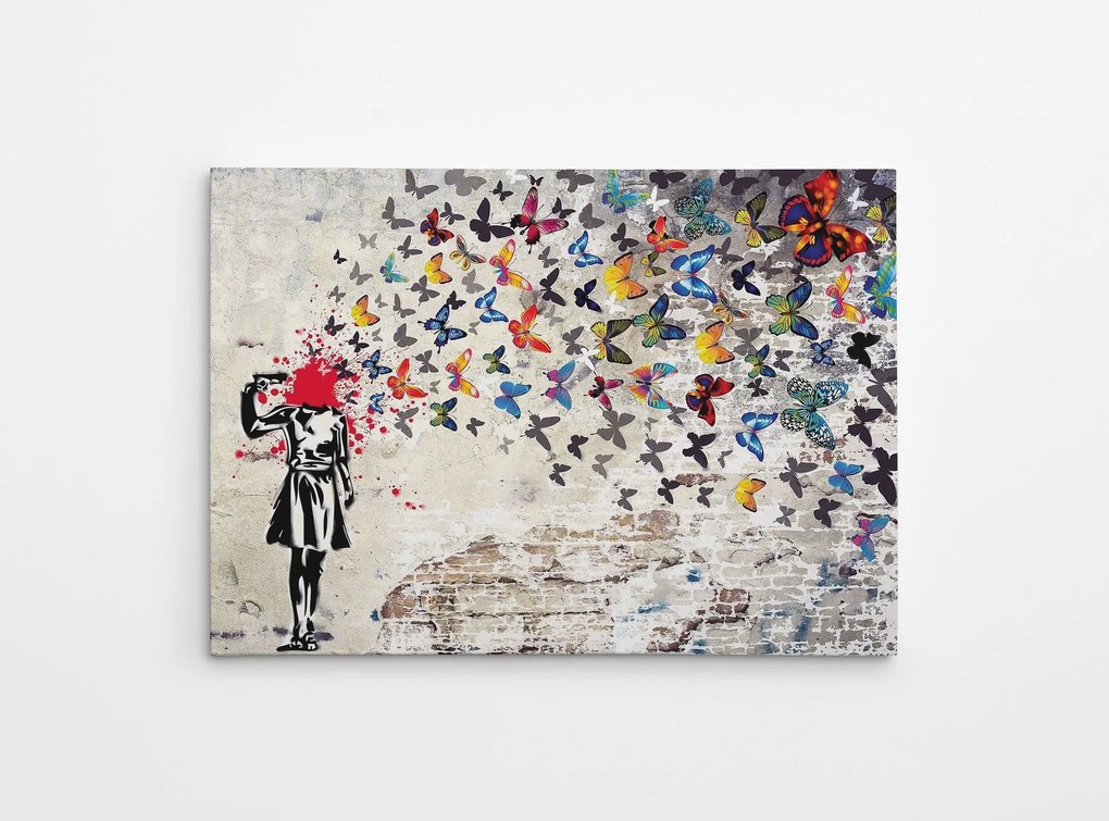 Pintura Decorativa em Tela WY51 – Multicolor – 50 x 70 cm