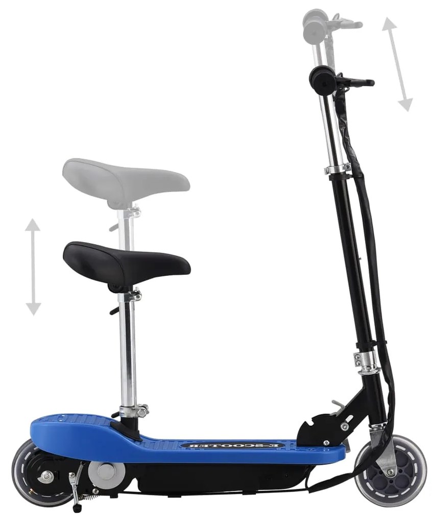 Trotinete/scooter elétrica com assento 120 W azul