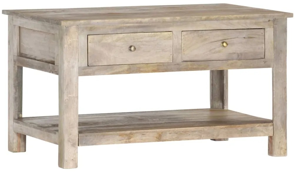 Mesa de centro 82x52x47 cm madeira de mangueira maciça