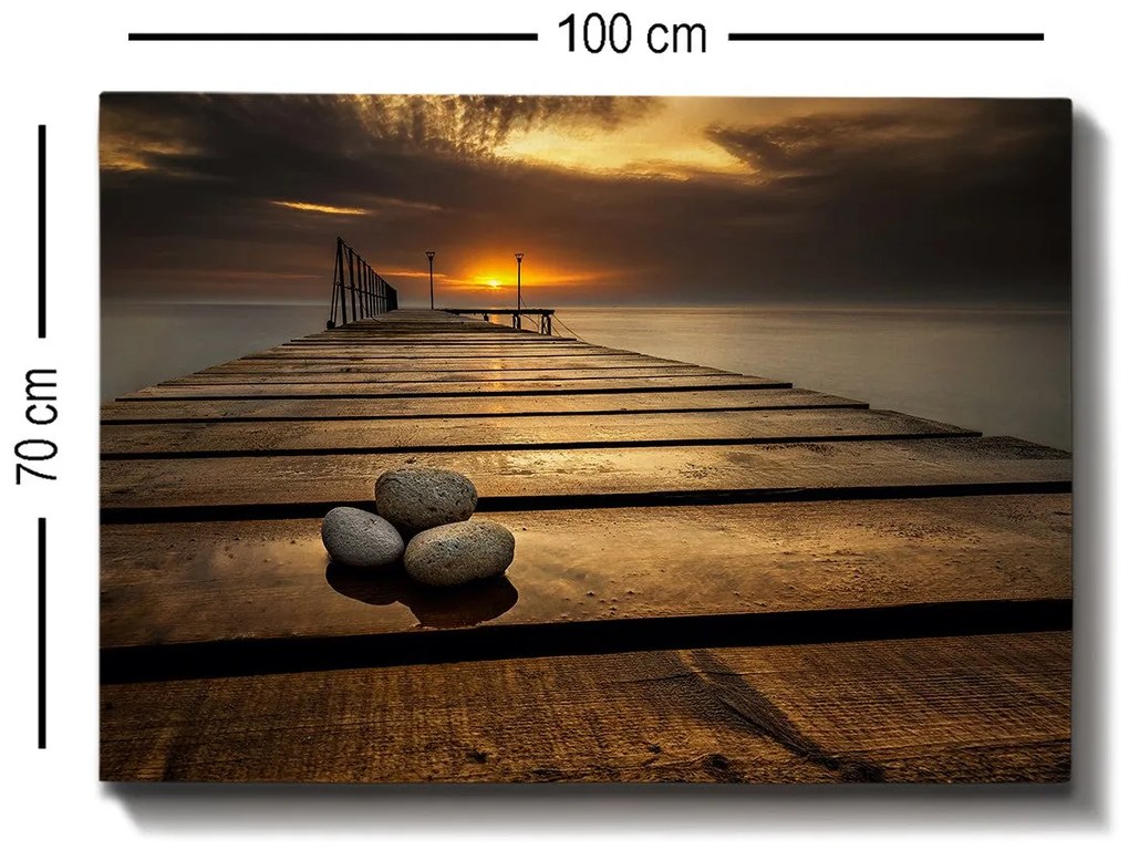 Pintura Decorativa em Tela 225633595 – Multicolor – 70 x 100 cm
