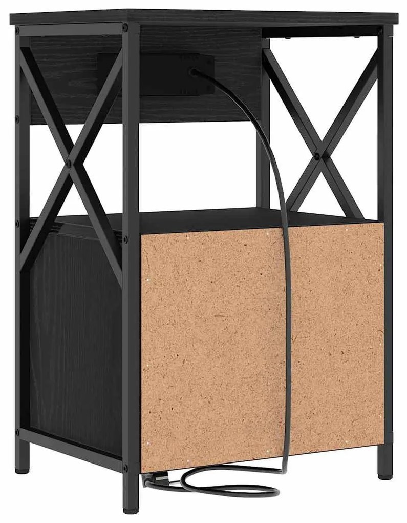 Armários de Canto 2 pcs Carvalho preto 40 x 31 x 60 cm
