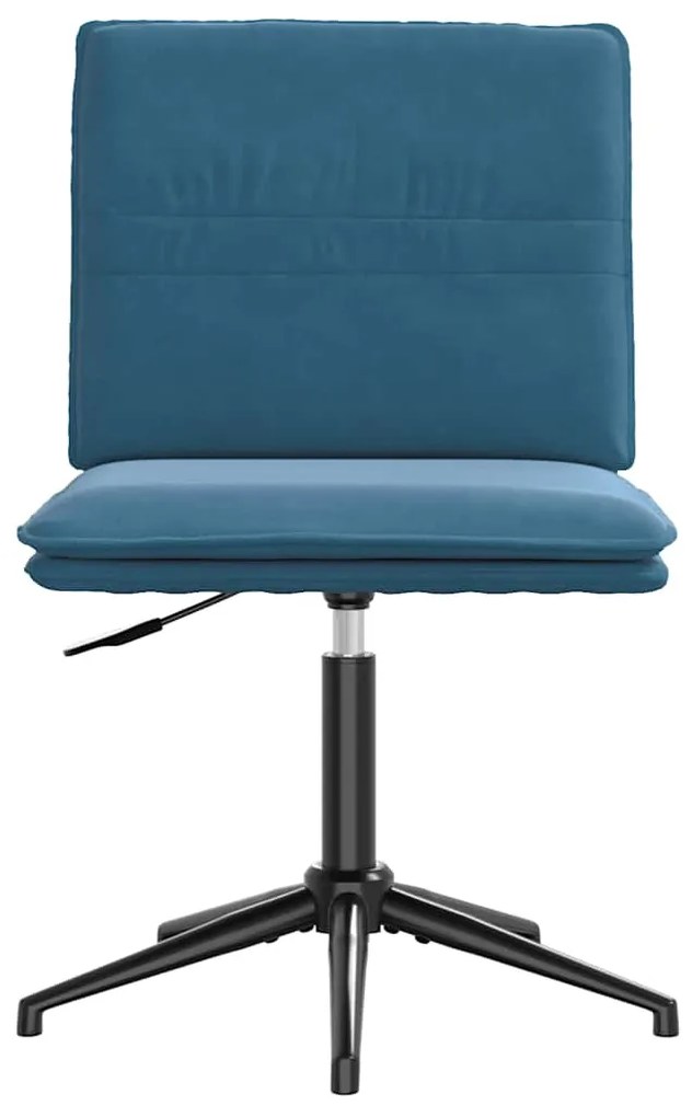 Cadeiras de jantar 6 pcs veludo azul