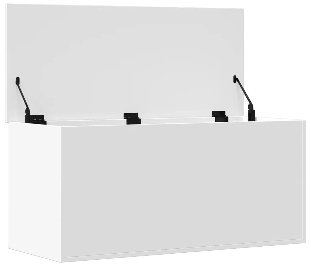 Caixa de arrumação 100x42x46 cm derivados de madeira branco