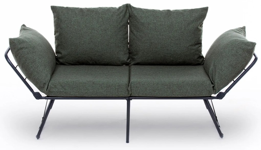 Sofá-Cama de 2 Lugares Viper – Verde – 150 cm x 78 cm x 60 cm