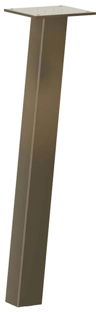 Pés para mesa de centro 4 peças aço natural 42 cm aço