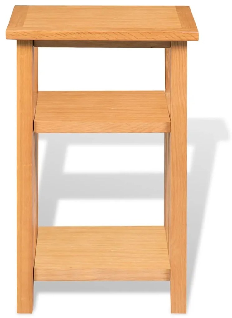Mesa de apoio c/ suporte revistas 27x35x55 cm carvalho maciço