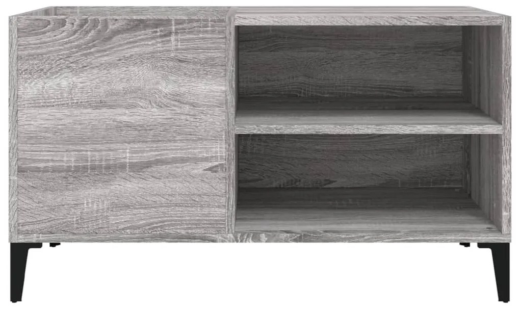 Armário p/ discos 84,5x38x48 cm derivados madeira cinza sonoma