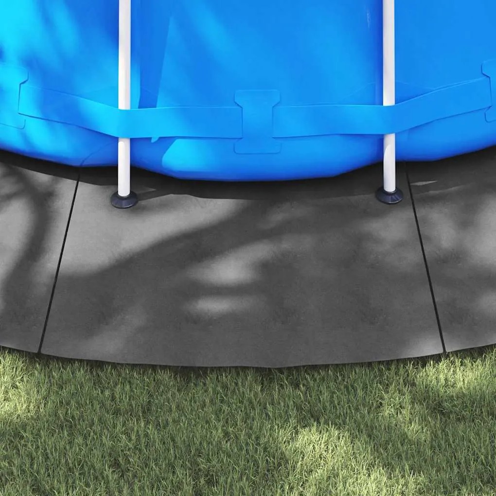 Funda pra piscina cinza claro Ø610 cm, feito de tecido não tecido e re