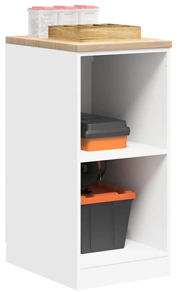 vidaXL Armário de arrumação de garagem Branco 40x51x85 cm