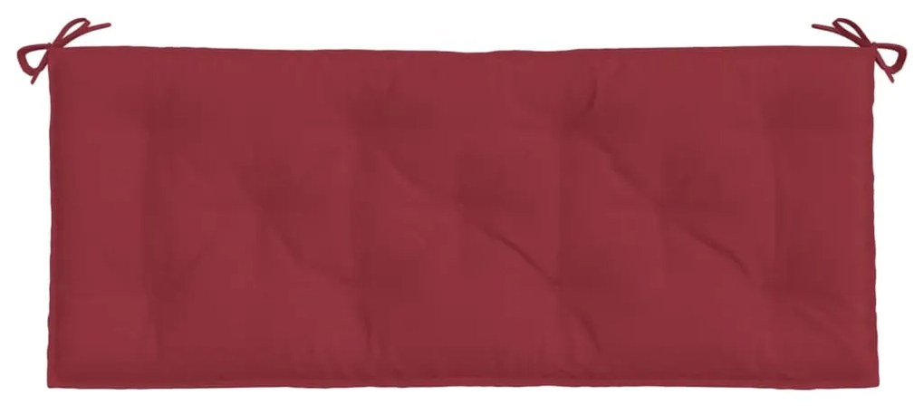 Almofadão p/ banco de jardim 120x50x7 cm tecido vermelho tinto