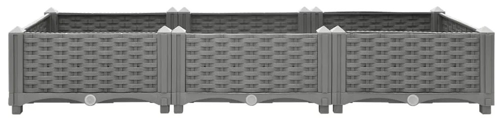 Canteiro elevado 120x40x23 cm polipropileno