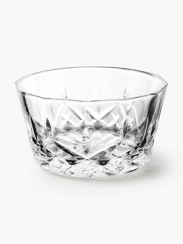 Taças de vidro com relevo de cristal Harvey, conjunto de 4