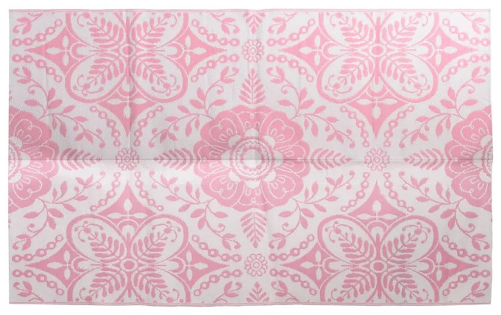 Tapete de exterior 160x230 cm ARAKIL PP cor-de-rosa
