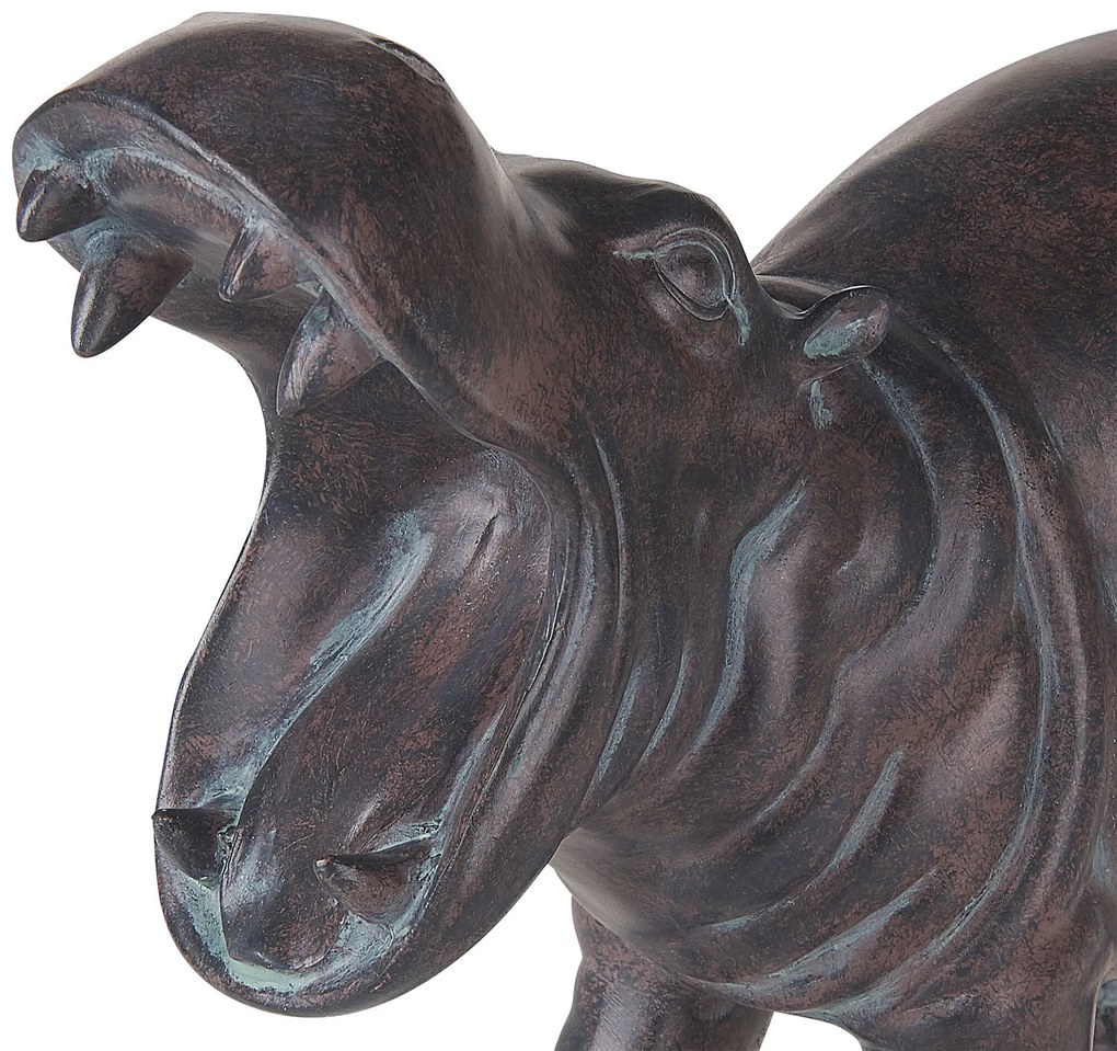 Figura decorativa castanho escuro 23 cm BELBARI Beliani