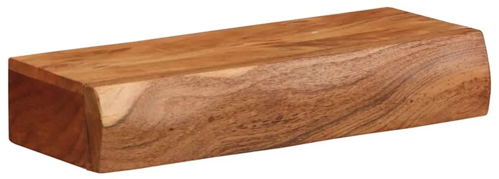 Prateleiras parede 2 pcs 40x17x8 cm madeira de acácia maciça