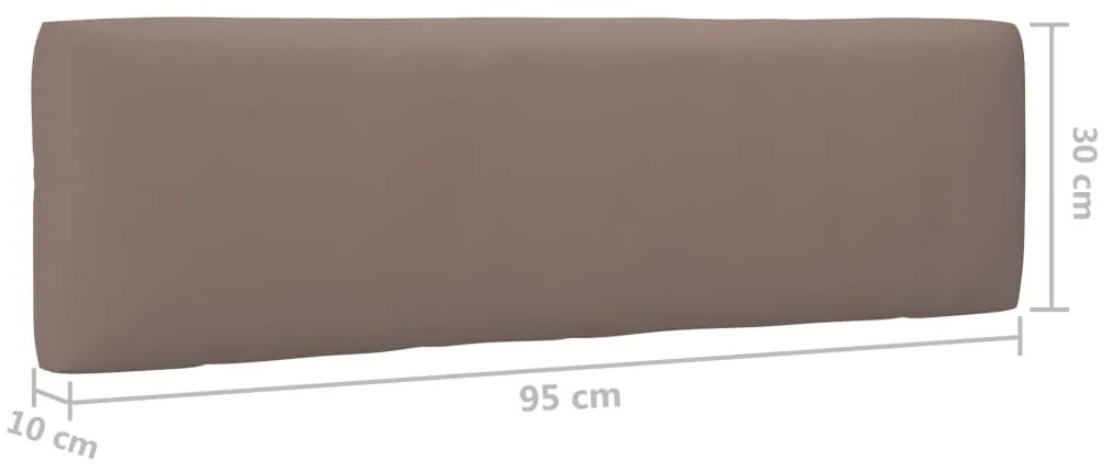 Sofá de paletes 2 lugares c/ almofadões pinho impregnado branco