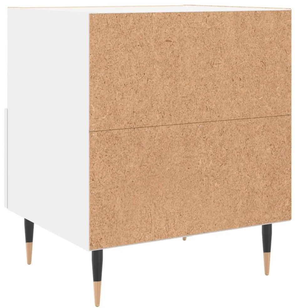 Mesa de cabeceira 40x35x47,5 cm derivados de madeira branco