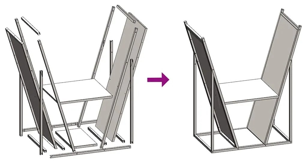 Suporte para lenha aço laminado a frio verde azeitona