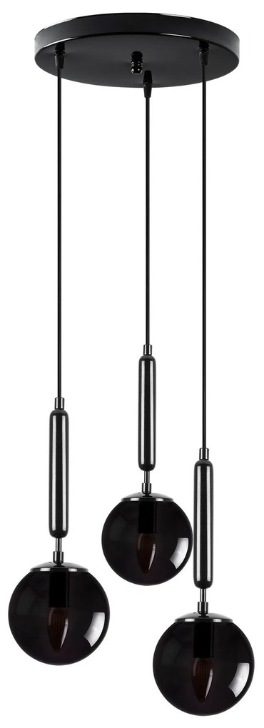 Candeeiro Suspenso King – Preto – 34 x 34 x 134 cm