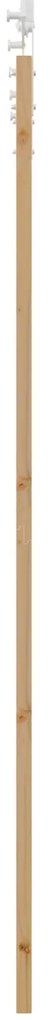 Porta Deslizante vidaXL com Conjunto de Ferragem 93x232 cm Madeira Sól